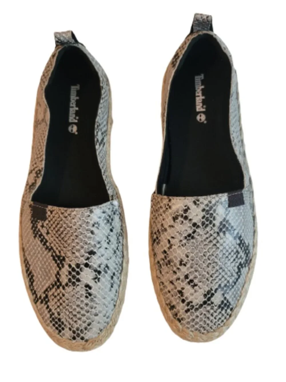 Timberland Women Slip-On Flats Size 8 Snakeskin Leather Espadrille Earthy Indie - Picture 13 of 13